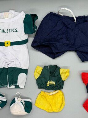 Mega Lot 28pc Russ Berrie OFFICIAL MLB Troll Outfits Oakland A’s Red Sox Sets